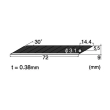 Резервен нож BD-2000 30° 100бр/пакет | 38.04 &euro; / 74.40 лв.